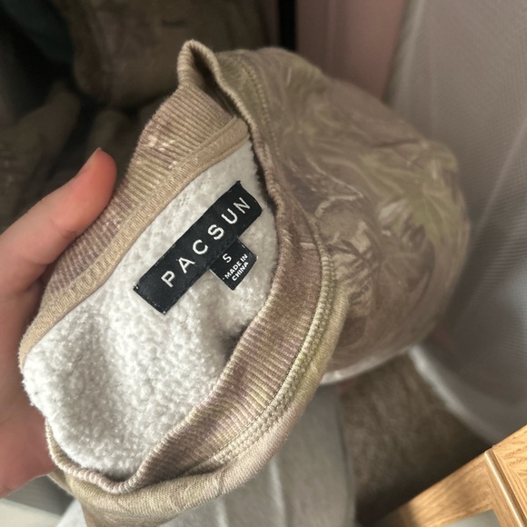 PacSun camo crewneck hoodie - Picture 2 of 2